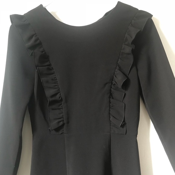 Black Long-sleeve Midi Dress - Picture 2 of 6